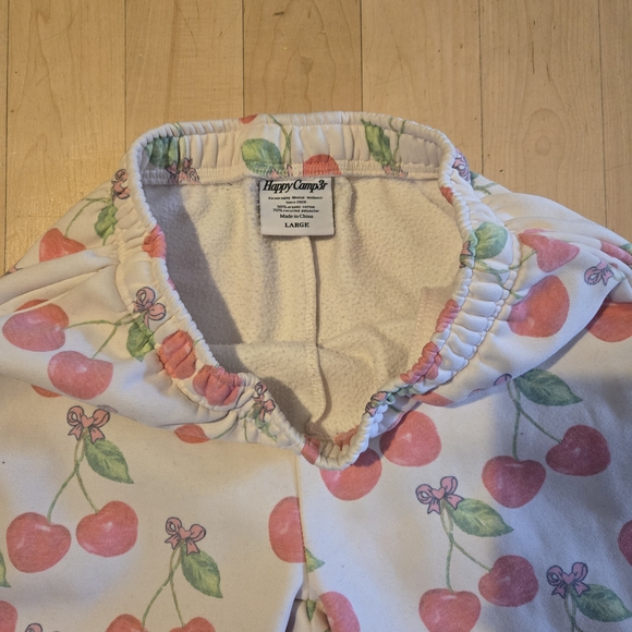 Cherry Print Women's Joggers - Picture 4 of 6